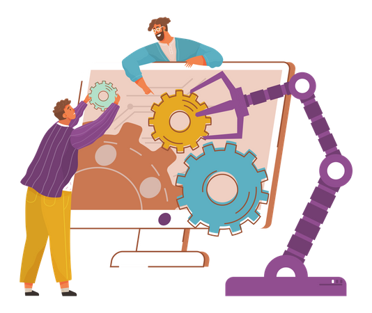 Collaboration process illustration